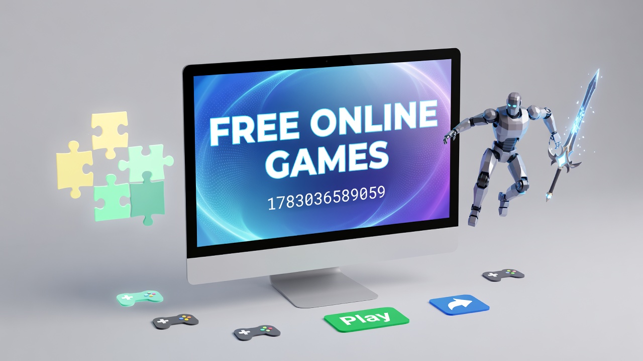 Users engaging with various browser-based entertainment platforms on multiple devices showing diverse game interfaces