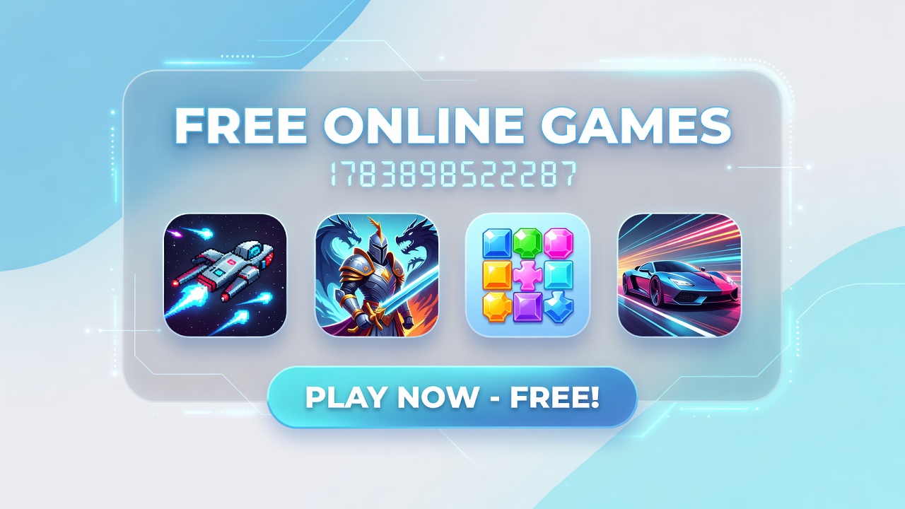Users engaging with various browser games on multiple devices showing colorful interfaces and interactive elements