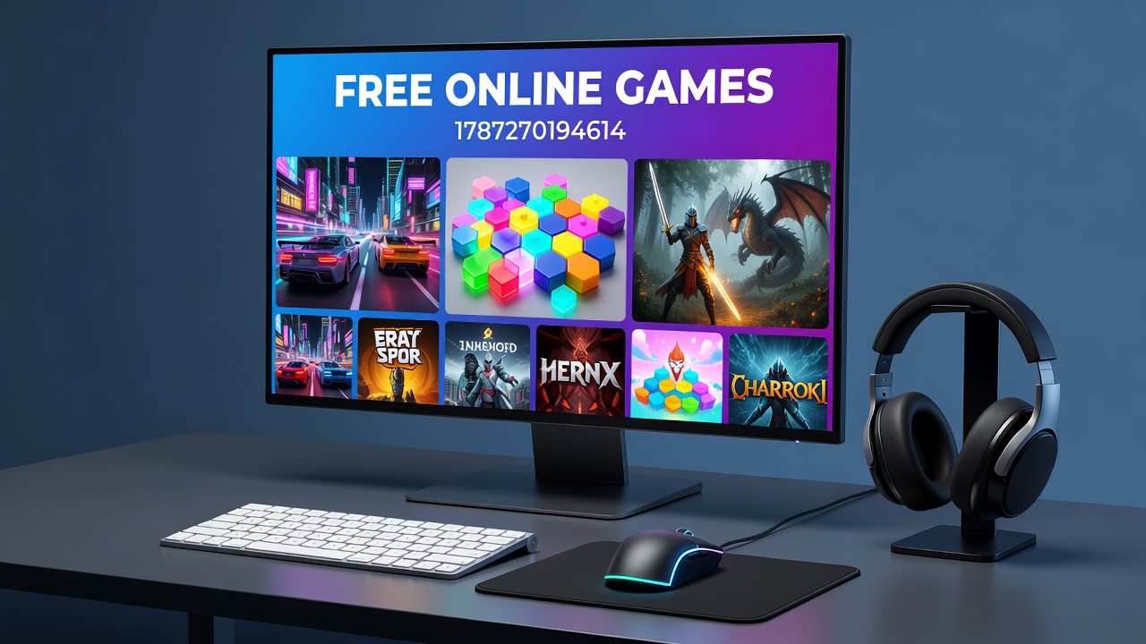 Diverse group of users playing strategy and puzzle games together in an online community setting
