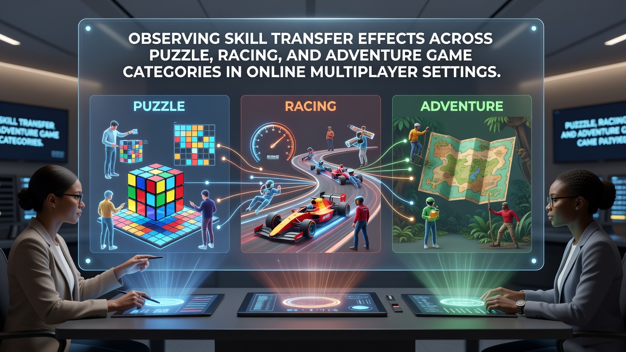 Players engaging in puzzle elements during a shared online racing session