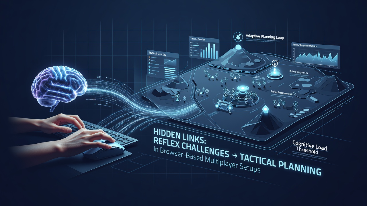 Browser-based multiplayer game interface showing real-time action and planning elements