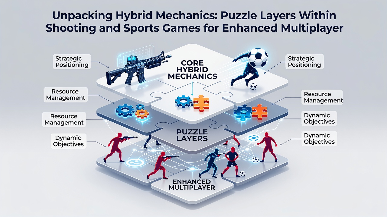 Screenshot comparison of puzzle-solving interfaces appearing during a competitive sports match and a team-based shooter encounter